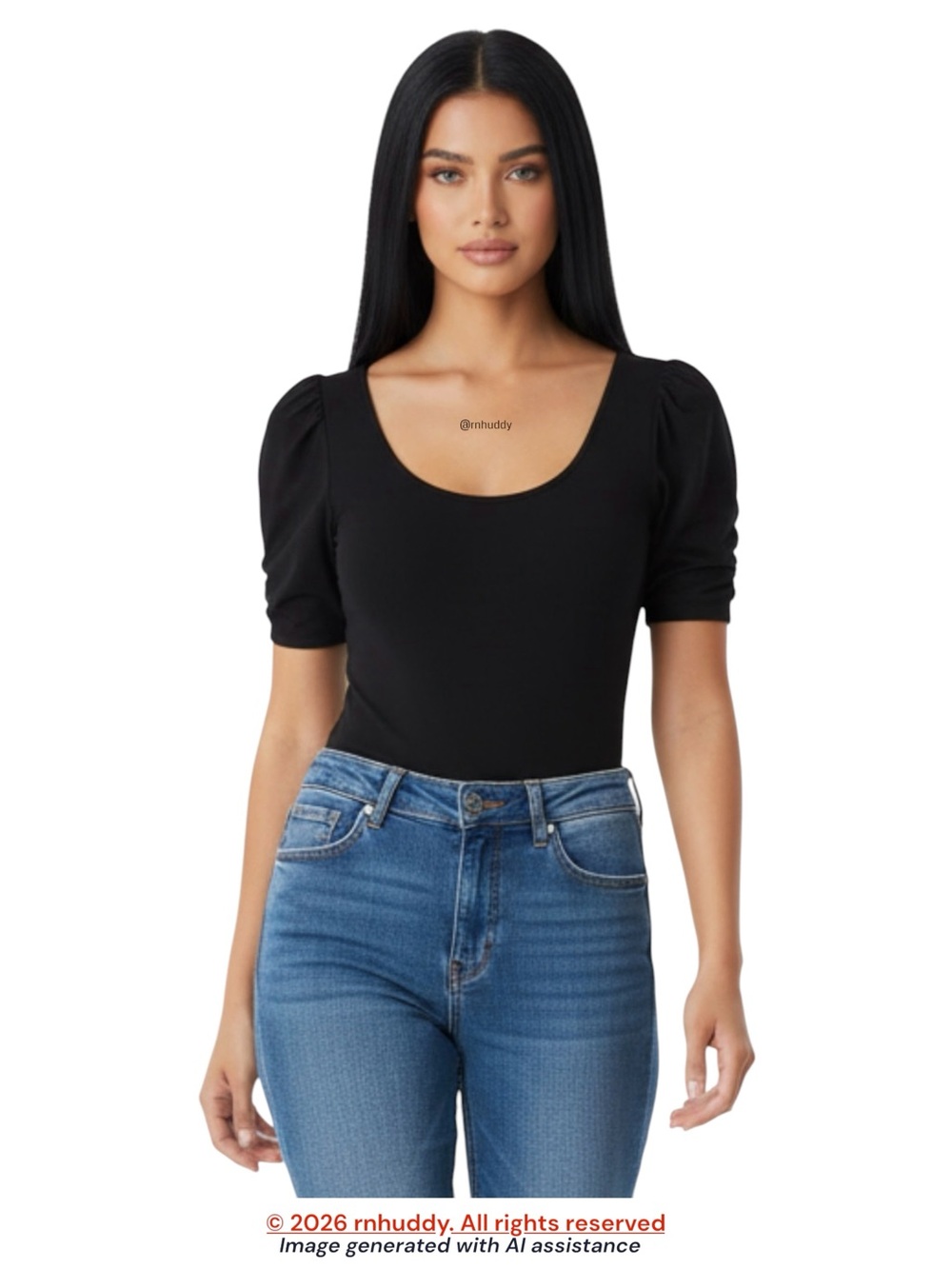 Free People M black cotton bodysuit